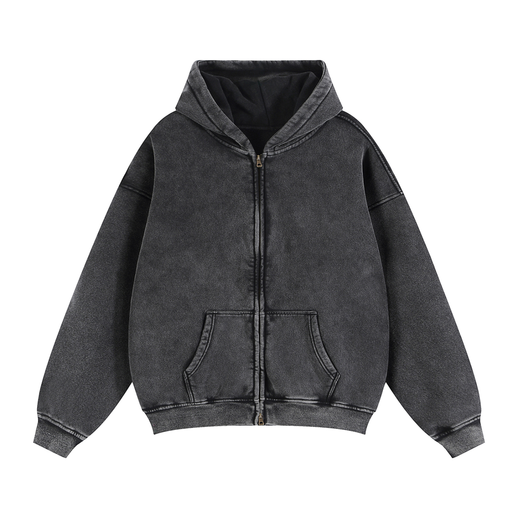 Dessuadora Zip Boxy Fit