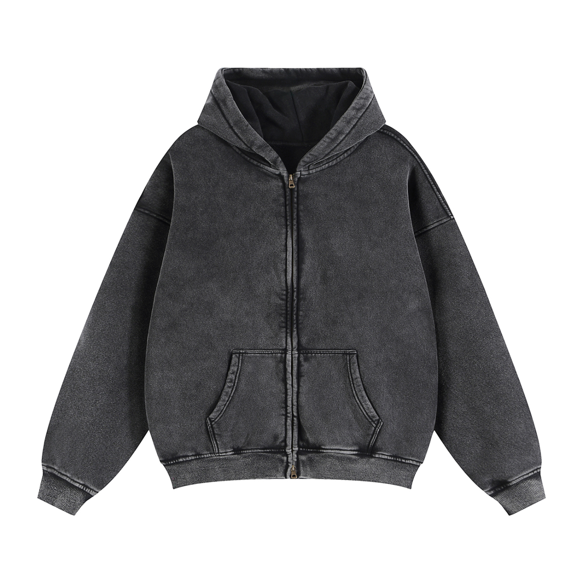 Dessuadora Zip Boxy Fit