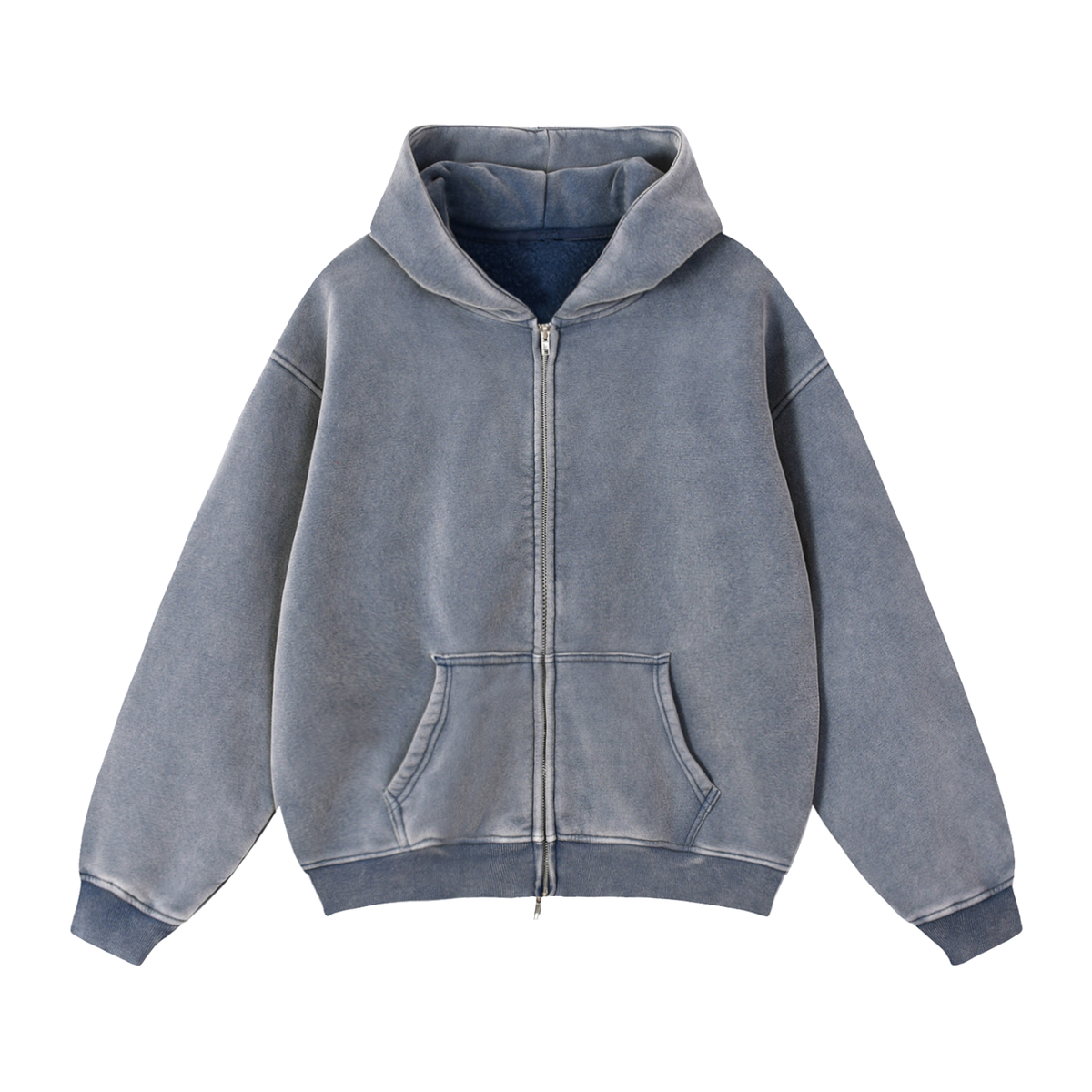 Dessuadora Zip Boxy Fit